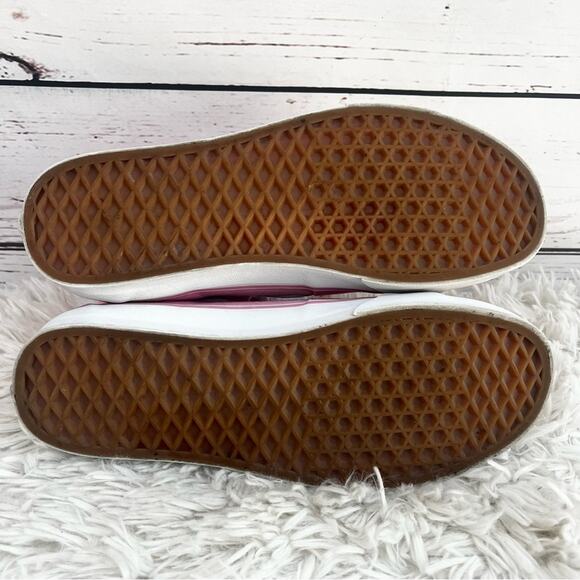 Vans Sk8 Hi Pink and White Canvas High-Top Sneakers Unisex 8 Men - 9.5 Women - Picture 5 of 15